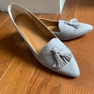 Grey Tassel J.Crew Flats